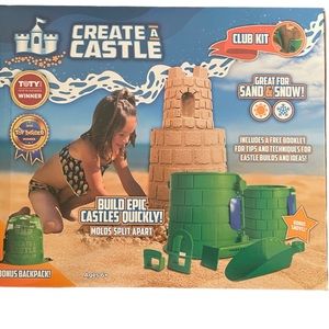 Create A Castle Club Kit Green 7 Pieces Award Winning Toy Brand New Snow & Sand